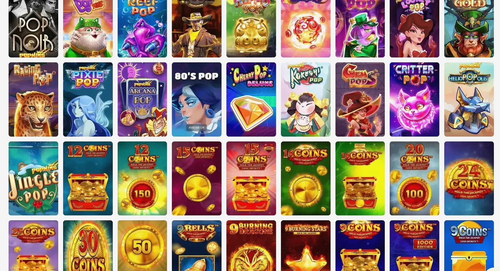Игровой интерфейс казино Гизбо